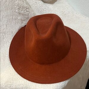 Chic Rust Fedora Hat